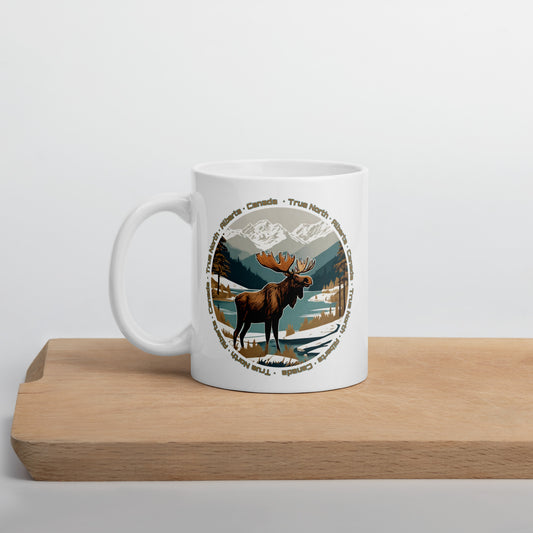 Timberland Titan Moose | 'True North' | White Glossy Mug