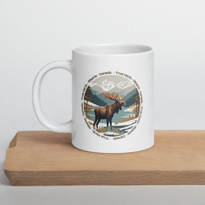 Timberland Titan Moose | 'True North' | White Glossy Mug
